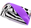 Čelenka Crazy Idea  CRAZY BAND SHARP CUT BLACK-ZEBRA