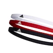Čelenky adidas Hairband 3pack bílo-červeno-černé