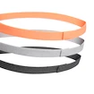 Čelenky adidas Hairband 3pack oranžovo-šedo-černé