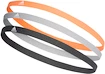 Čelenky adidas Hairband 3pack oranžovo-šedo-černé