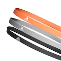 Čelenky adidas Hairband 3pack oranžovo-šedo-černé