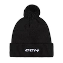 Čepice CCM  Team Pom Knit Black