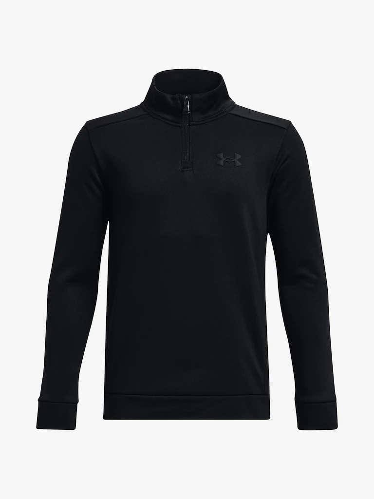 Chlapecká mikina Under Armour  Fleece 1/4 Zip-BLK XL