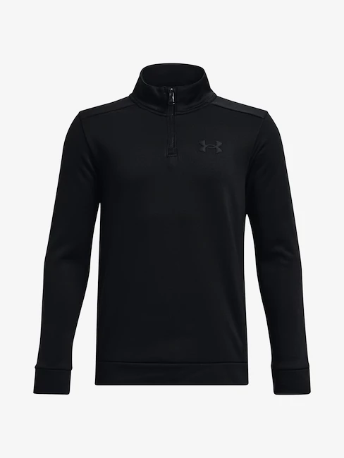 Chlapecká mikina Under Armour  Fleece 1/4 Zip-BLK XL