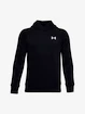 Chlapecká mikina Under Armour  RIVAL COTTON HOODIE black S