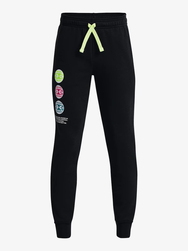 Chlapecké tepláky Under Armour  Rival Flc ANAML Jogger-BLK