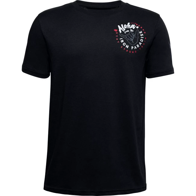 Chlapecké Tričko Under Armour Project Rock Iron Paradise SS černé