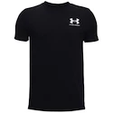 Chlapecké tričko Under Armour  Sportstyle Left Chest SS Black S