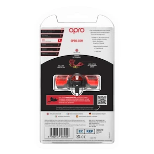 Chránič zubů Opro  GOLD JAWZ Black/Red/Gold Senior