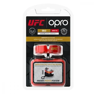 Chránič zubů Opro  GOLD UFC Red/Silver Senior