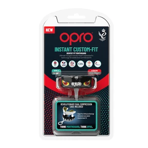 Chránič zubů Opro  INSTANT CUSTOM FIT AGGRESSION Black/Gold/Red Senior