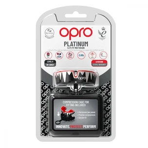 Chránič zubů Opro  PLATINUM Black/Red/White Senior