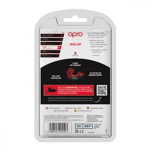 Chránič zubů Opro  SILVER Black/Red Senior