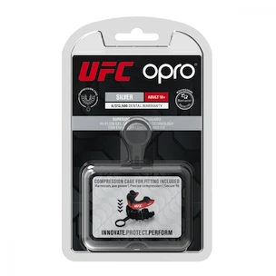 Chránič zubů Opro  SILVER UFC Red/Black Senior