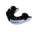 Chránič zubů Opro  SILVER White/Black Junior