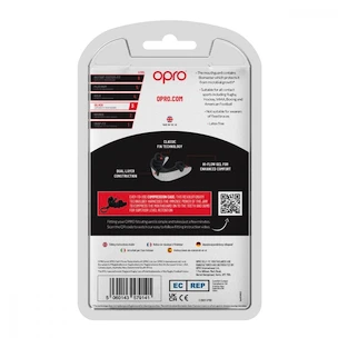 Chránič zubů Opro  SILVER White/Black Senior