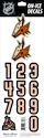 Čísla na helmu Sportstape  ALL IN ONE HELMET DECALS - ARIZONA COYOTES - DARK HELMET