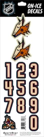 Čísla na helmu Sportstape ALL IN ONE HELMET DECALS - ARIZONA COYOTES - DARK HELMET