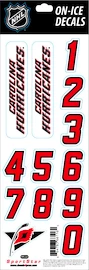 Čísla na helmu Sportstape ALL IN ONE HELMET DECALS - CAROLINA HURRICANES