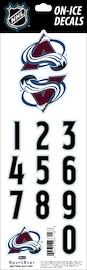 Čísla na helmu Sportstape ALL IN ONE HELMET DECALS - COLORADO AVALANCHE