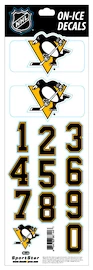 Čísla na helmu Sportstape ALL IN ONE HELMET DECALS - PITTSBURGH PENGUINS