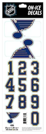 Čísla na helmu Sportstape ALL IN ONE HELMET DECALS - ST. LOUIS BLUES