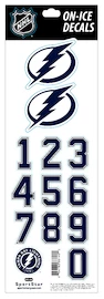 Čísla na helmu Sportstape ALL IN ONE HELMET DECALS - TAMPA BAY LIGHTENING