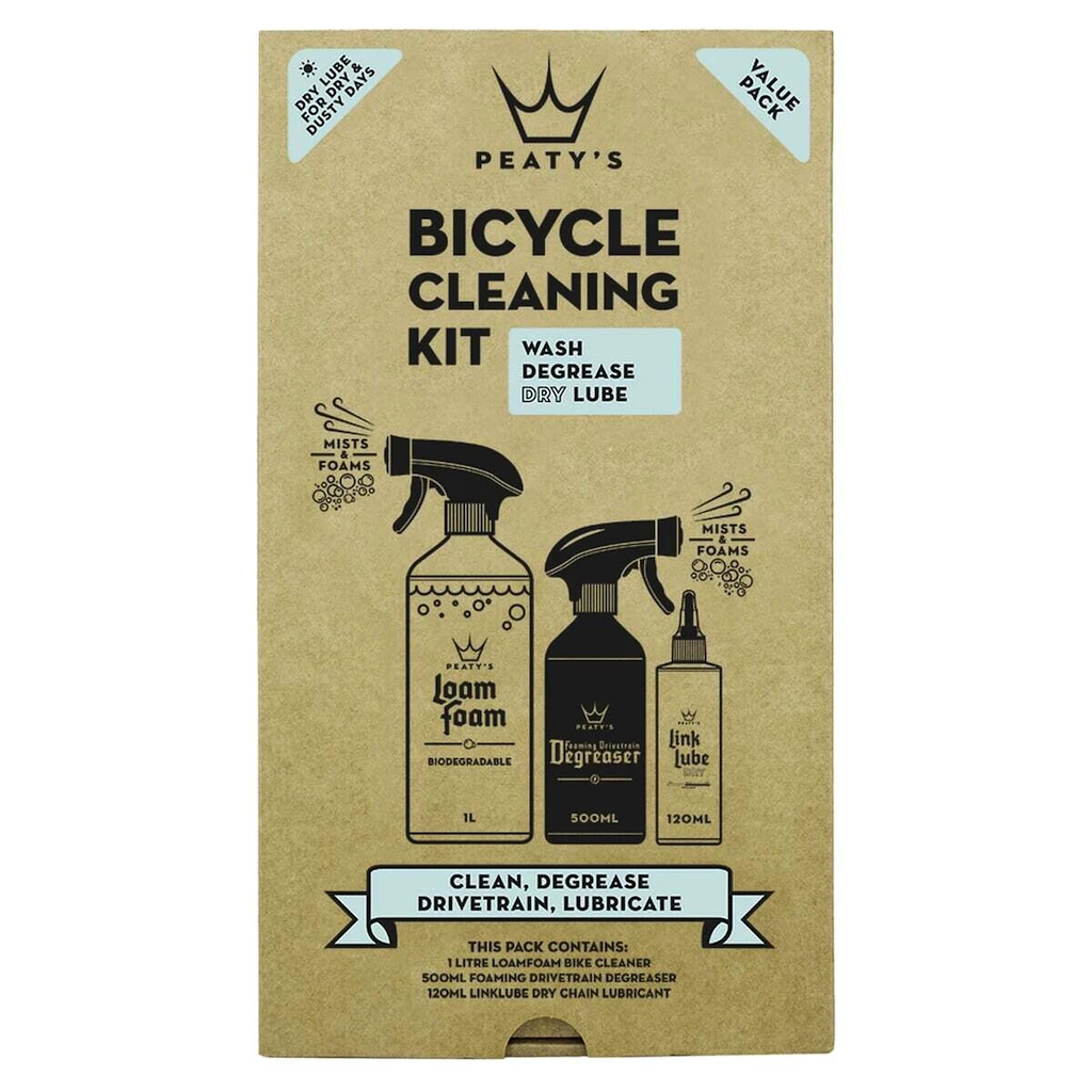 Čistidlo PEATY'S  Gift pack - wash degrease lubricate (dry) (pgp-cdd-4)