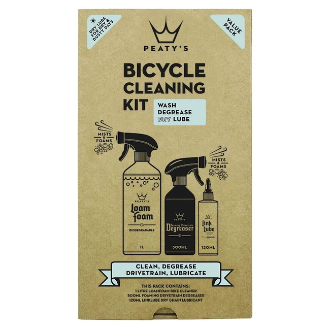 Čistidlo PEATY'S  Gift pack - wash degrease lubricate (dry) (pgp-cdd-4)