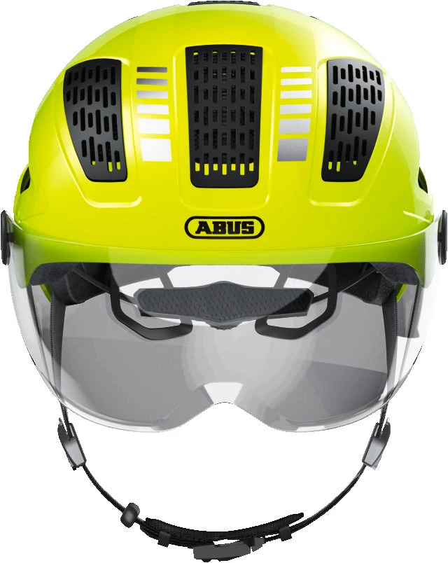 Cyklistická helma Abus Hyban 2.0 Ace Signal Yellow M