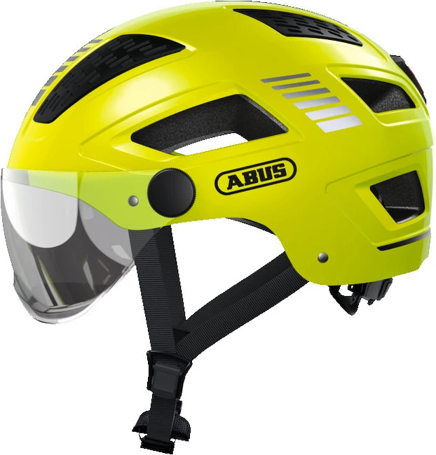 Cyklistická helma Abus Hyban 2.0 Ace Signal Yellow M