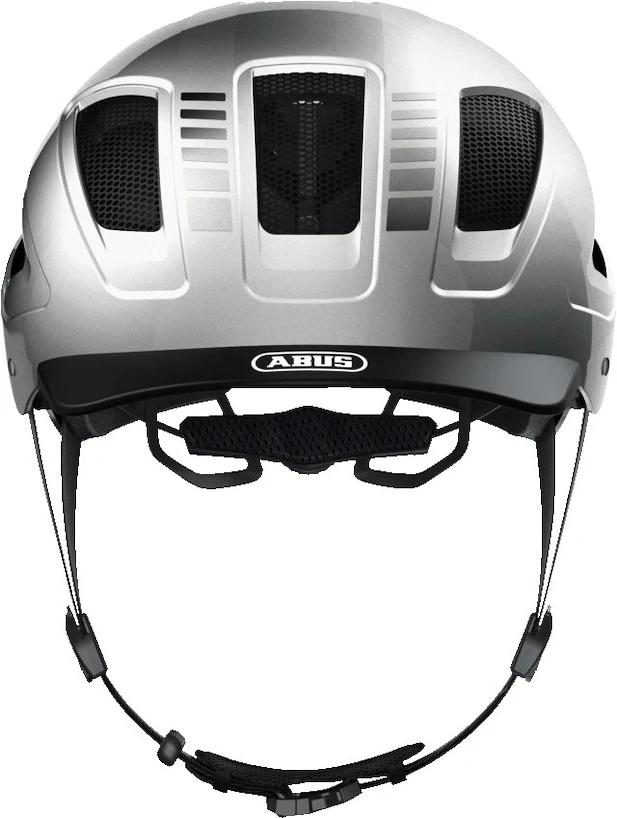 Cyklistická helma Abus Hyban 2.0 Signal Silver  M