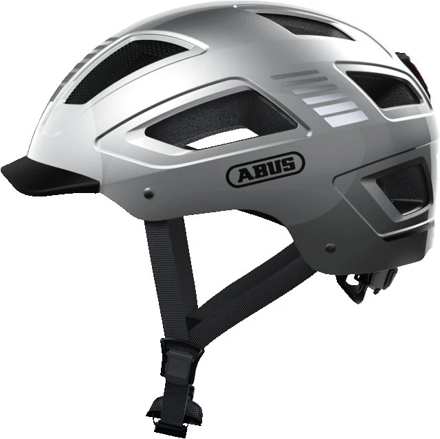 Cyklistická helma Abus Hyban 2.0 Signal Silver  M