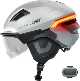 Cyklistická helma Abus Hyp-E Ace Gleam Silver