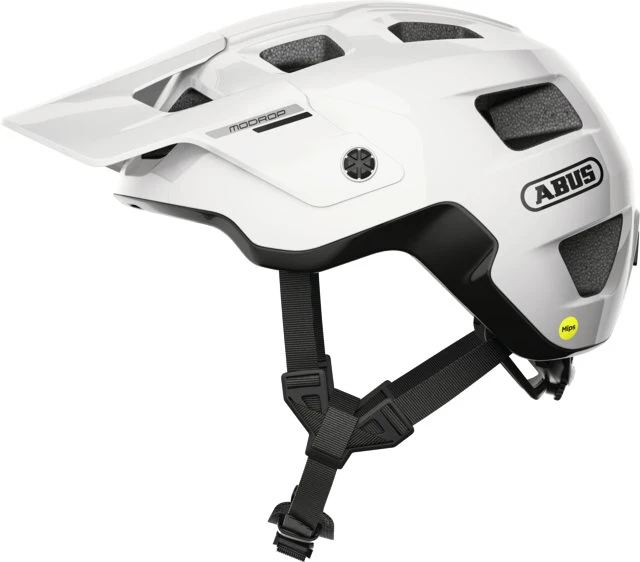 Cyklistická helma Abus Modrop Mips Shiny White S