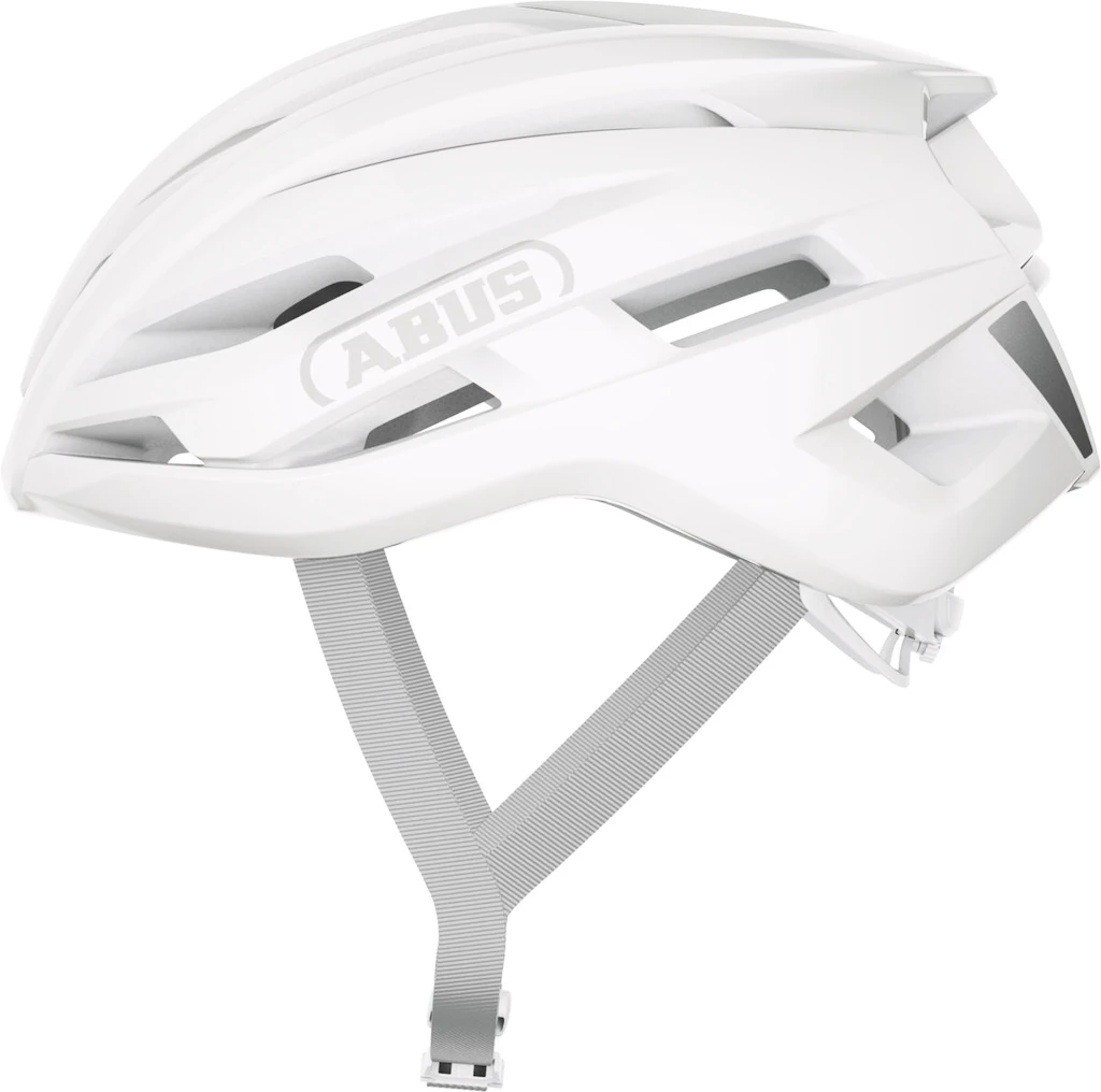 Cyklistická helma Abus Stormchaser Ace Pure White S