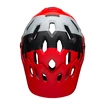 Cyklistická helma BELL Super 3R MIPS matná červeno-černo-šedá