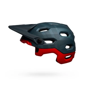 Cyklistická helma Bell  Super DH Spherical Mat Blue/Crimson