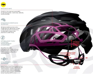 Cyklistická helma BELL Zephyr MIPS modrá/bílá