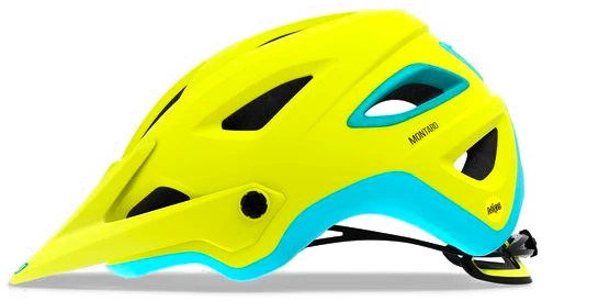 Cyklistická helma GIRO Montaro MIPS matná limetkovo-modrá