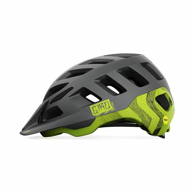 Cyklistická helma Giro   Radix MIPS Mat Metalic Black/Lime