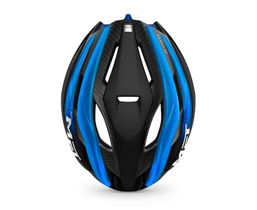 Cyklistická helma MET  Trenta 3K Carbon metalická černo-modrá