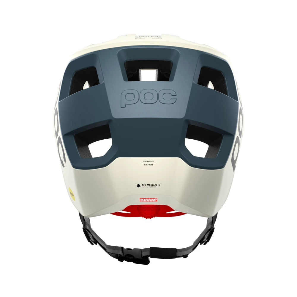 Cyklistická helma POC Kortal Race MIPS Selentine Off-White/Calcite Blue Matt