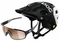 Cyklistická helma POC  Tectal Race MIPS +  Sportovní brýle POC Crave černé