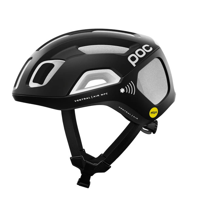Cyklistická helma POC Ventral Air MIPS NFC Uranium Black/Hydrogen White Matt M