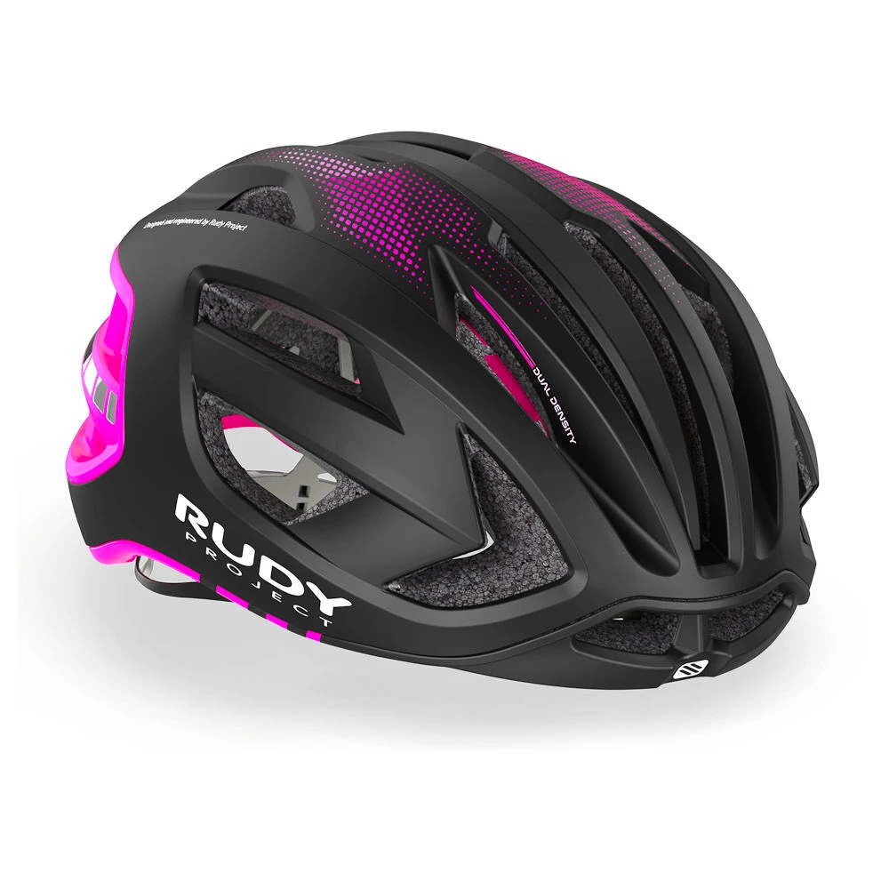 Cyklistická helma Rudy Project  Egos Black / Pink Fluo (Matte)