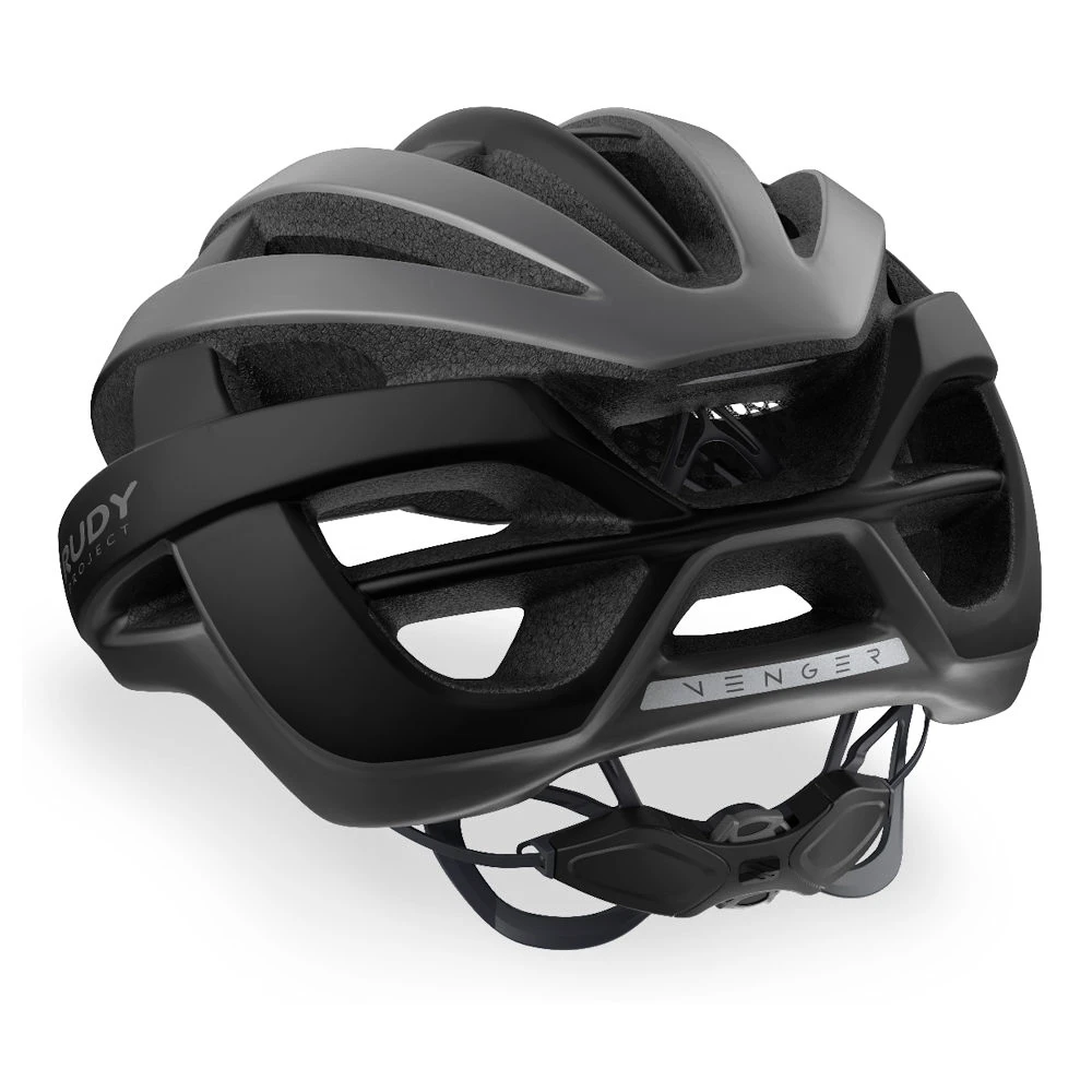 Cyklistická helma Rudy Project  Venger Road Titanium - Black (Matte)