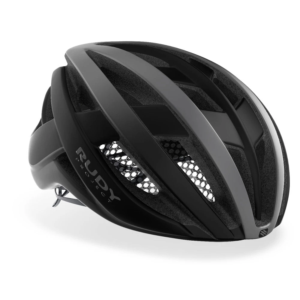 Cyklistická helma Rudy Project  Venger Road Titanium - Black (Matte)