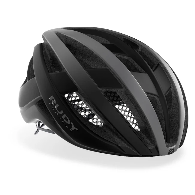 Cyklistická helma Rudy Project  Venger Road Titanium - Black (Matte)