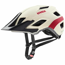 Cyklistická helma Uvex Access béžovo červená